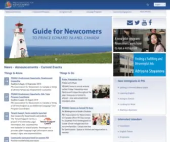 Peianc.com(Immigrant and Refugee Services Association PEI) Screenshot