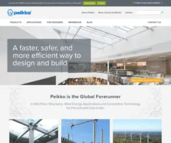 Peikko.com( Peikko Group) Screenshot