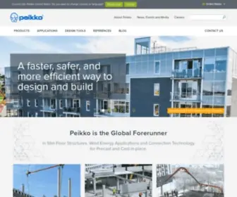 Peikkousa.com( Peikko USA) Screenshot