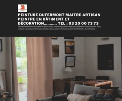 Peinture-Dufermont.fr(Olivier Dufermont Peintre et décorateur en région lilloise) Screenshot