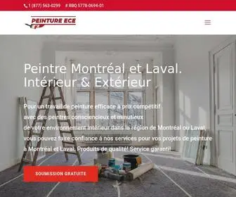 Peintureece.com(Peintre Montréal & Laval) Screenshot