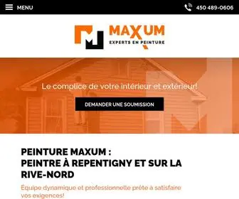 Peinturemaxum.com(Peintre résidentiel et commercial Repentigny) Screenshot