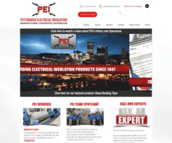 Peipittsburgh.com(PEI offers an excellent selection of products and electrical insulation services. PEI) Screenshot