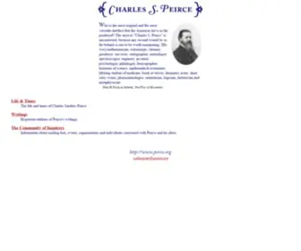 Peirce.org(Charles peirce) Screenshot