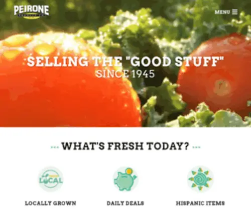 Peirone.com(Peirone Produce) Screenshot
