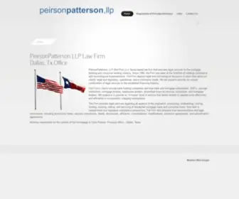 Peirsonlaw.com(PeirsonPatterson LLP) Screenshot