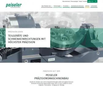 Peiseler.de(Ihr Spezialist im Präzisionsmaschinenbau) Screenshot