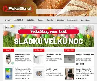 Pekastroj.sk(Stroje pre pekárne cukrárne) Screenshot