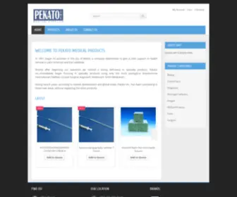 Pekato.com(Pekato Medical Products) Screenshot