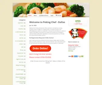 Pekingchefdallaspa.com(Order Chinese online from Peking Chef) Screenshot