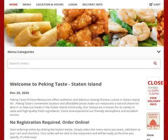 Pekingtastepage.com(Order Chinese online from Peking Taste) Screenshot