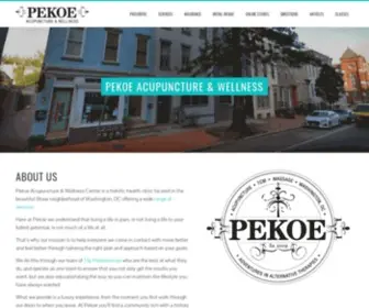 Pekoedc.net(Pekoe Acupuncture & Wellness Center) Screenshot