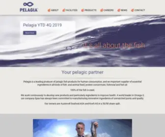 Pelagia.com(Your pelagic partner) Screenshot