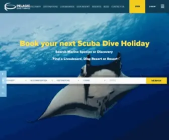 PelagiCDivetravel.com(Conservation Conscious Scuba Dive Travel) Screenshot