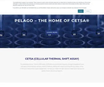 Pelagobio.com(Pelago Bioscience) Screenshot