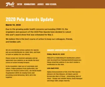 Peleawards.com(The Pele Awards) Screenshot