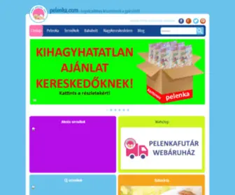Pelenka.com(Pelenka babáknak) Screenshot