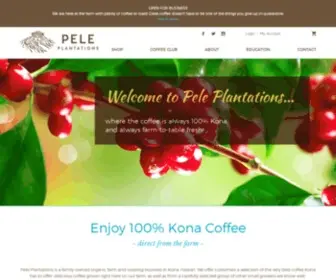 Peleplantations.com(Pele Plantations) Screenshot
