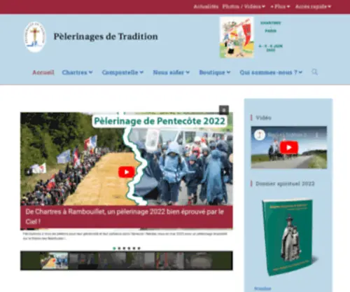 Pelerinagesdetradition.com(Accueil) Screenshot