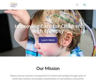 Pelhs.org(Pediatric Epilepsy Learning Healthcare System) Screenshot