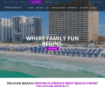 Pelican-Beach.com(Resorts of Pelican Beach Vacation Rentals) Screenshot