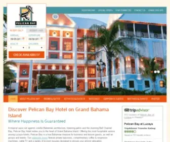 Pelicanbayhotel.com(Hotels in Grand Bahama Island) Screenshot