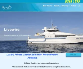 Pelicancharters.com.au(Boat Charter) Screenshot