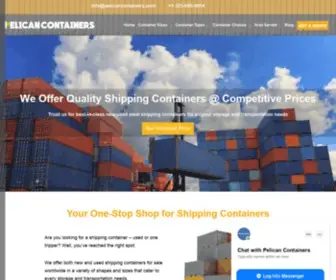 Pelicancontainers.com(Buy Storage Containers) Screenshot