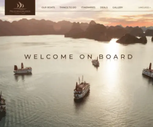 Pelicancruise.com(Enjoy cruising with Pelican Luxury Cruise and discover amazing beauty of Halong Bay) Screenshot