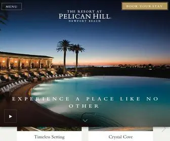 Pelicanhill.com(5 Star Luxury Hotel in Newport Beach) Screenshot