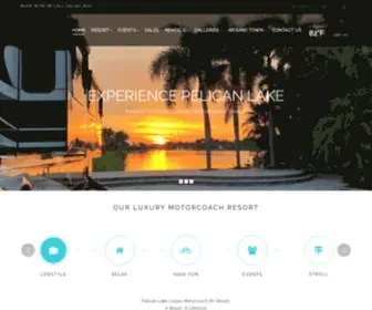 Pelicanlake.com(Pelican Lake Motorcoach Resort) Screenshot