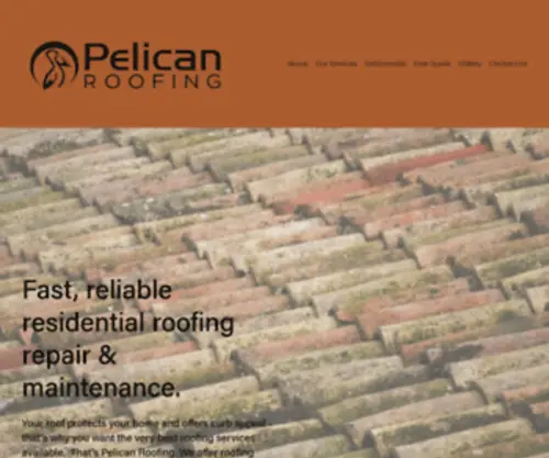 Pelicanroofing.net(Pelican Roofing) Screenshot