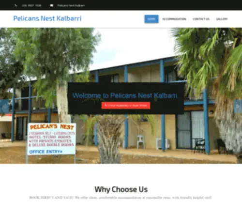 Pelicansnestkalbarri.com.au(Book direct and save) Screenshot