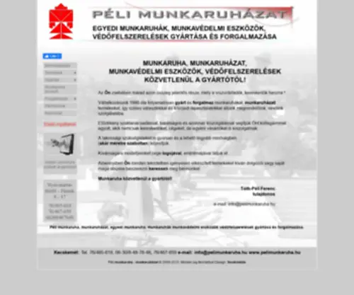 Pelimunkaruha.hu(Péli) Screenshot