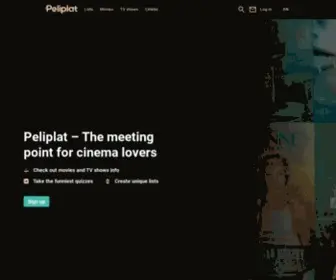 Peliplat.com(A community for film and TV show fans) Screenshot