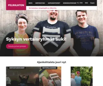 Pelirajaton.fi(Vertaistukea rahapelaajille ja läheisille) Screenshot