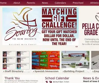 Pellachristian.net(Pella Christian Grade School) Screenshot