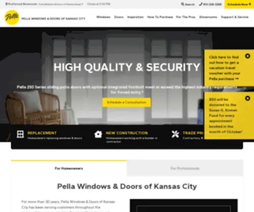 Pellakc.com(Kansas City Replacement Windows & Doors) Screenshot