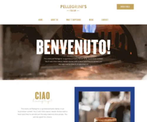 Pellegrinis.com.au(Pellegrini's Italian Restaurant) Screenshot