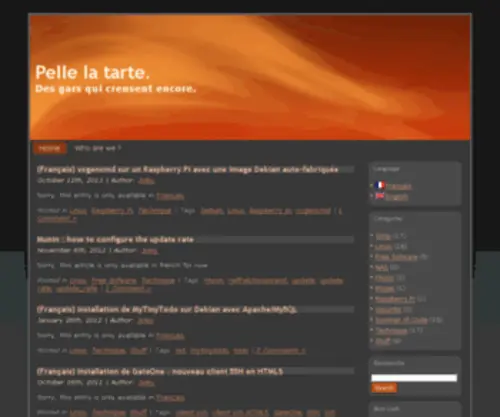 Pellelatarte.fr(Pelle la tarte) Screenshot