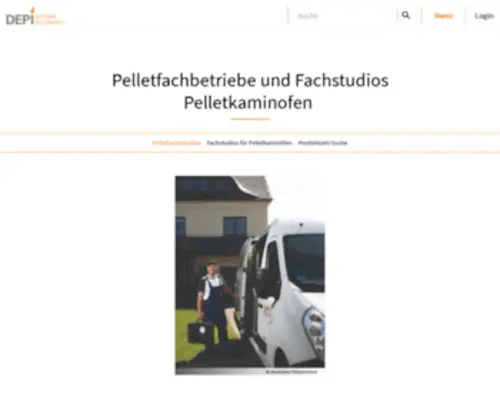 Pelletfachbetrieb.de(Pelletfachbetriebe und Fachstudios Pelletkaminofen) Screenshot