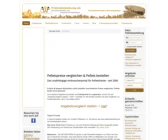 Pelletsbestellung.de(Ihr Portal für Pellets Preisvergleiche und aktuelle Pelletspreise) Screenshot