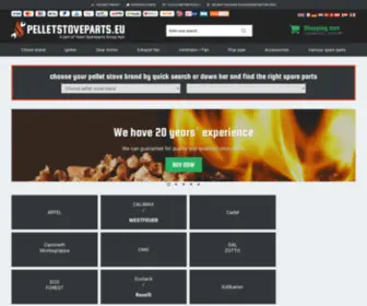 Pelletstoveparts.eu(Pellet stoves spare parts) Screenshot