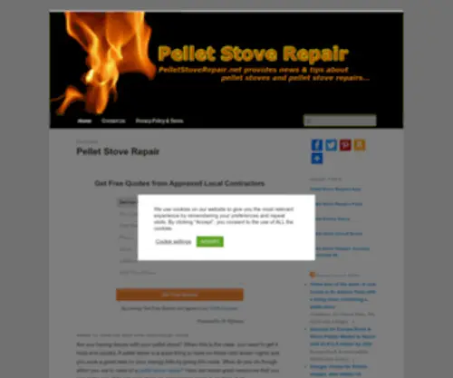Pelletstoverepair.net(Pellet Stove Repair) Screenshot
