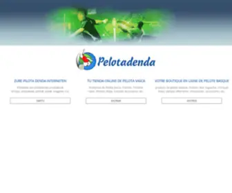 Pelotadenda.com(Tienda online donde comprar productos de Pelota Vasca) Screenshot