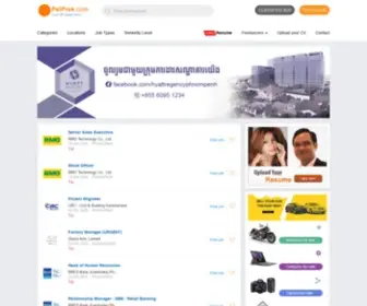 Pelprek.com(Jobs and Classified in Cambodia) Screenshot
