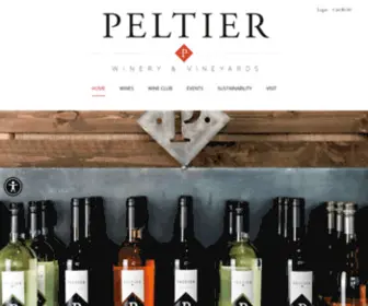 Peltierwinery.com(Peltier Winery & Vineyards) Screenshot