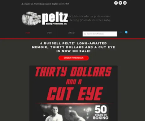Peltzboxing.com(Peltz) Screenshot
