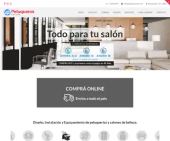 Peluquerosnet.com(Muebles de Peluqueria) Screenshot