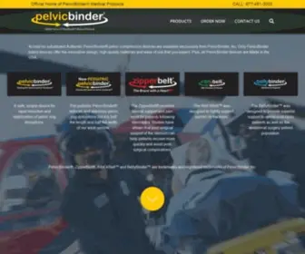 Pelvicbinder.com(Official home of PelvicBinder®) Screenshot